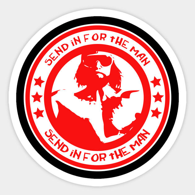 Send In The Man Sticker by EvoComicsInc